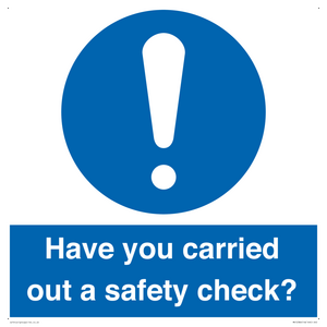 MV12386: Have you carried out a safety check?