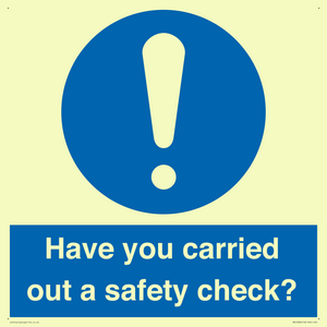 MV12386: Have you carried out a safety check?