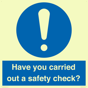 MV12386: Have you carried out a safety check?