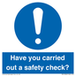 MV12386: Have you carried out a safety check?