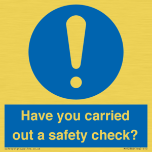 MV12386: Have you carried out a safety check?