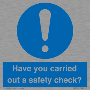 MV12386: Have you carried out a safety check?