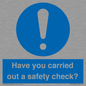 MV12386: Have you carried out a safety check?