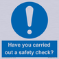 MV12386: Have you carried out a safety check?