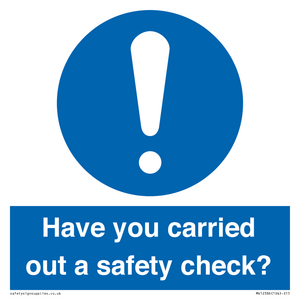 MV12386: Have you carried out a safety check?