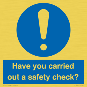 MV12386: Have you carried out a safety check?