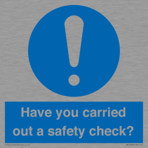 MV12386: Have you carried out a safety check?