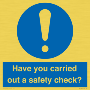 MV12386: Have you carried out a safety check?