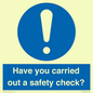 MV12386: Have you carried out a safety check?