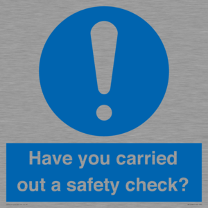 MV12386: Have you carried out a safety check?