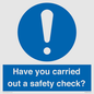 MV12386: Have you carried out a safety check?