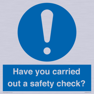 MV12386: Have you carried out a safety check?
