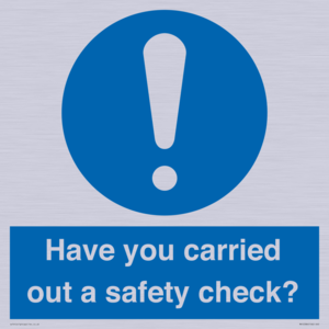 MV12386: Have you carried out a safety check?