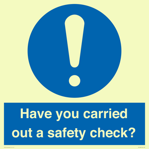 MV12386: Have you carried out a safety check?
