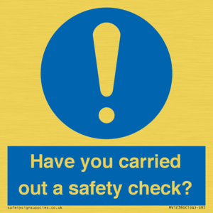 MV12386: Have you carried out a safety check?