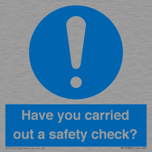 MV12386: Have you carried out a safety check?