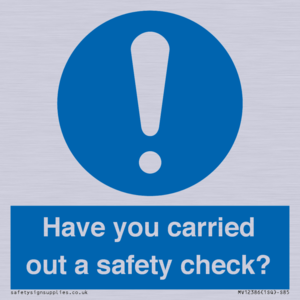 MV12386: Have you carried out a safety check?