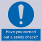 MV12386: Have you carried out a safety check?