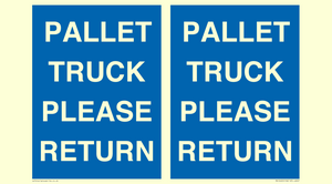 MV12420: PALLET TRUCK  PLEASE RETURN