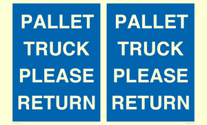 MV12420: PALLET TRUCK  PLEASE RETURN