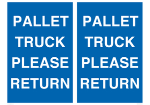 MV12420: PALLET TRUCK  PLEASE RETURN