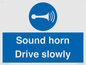 MV12437: Sound horn Drive slowly