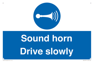MV12437: Sound horn Drive slowly