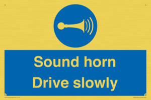 MV12437: Sound horn Drive slowly