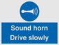 MV12437: Sound horn Drive slowly