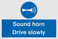 MV12437: Sound horn Drive slowly
