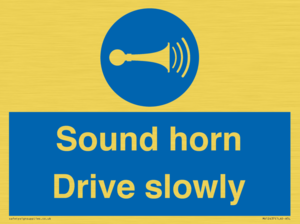 MV12437: Sound horn Drive slowly