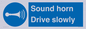 MV12437: Sound horn Drive slowly