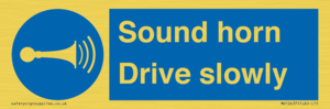 MV12437: Sound horn Drive slowly