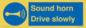 MV12437: Sound horn Drive slowly