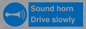 MV12437: Sound horn Drive slowly