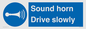 MV12437: Sound horn Drive slowly