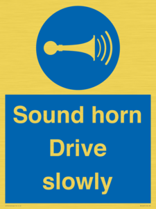 MV12437: Sound horn Drive slowly