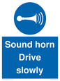 MV12437: Sound horn Drive slowly