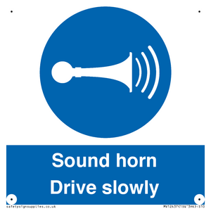 MV12437: Sound horn Drive slowly