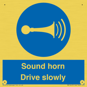 MV12437: Sound horn Drive slowly