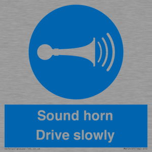MV12437: Sound horn Drive slowly