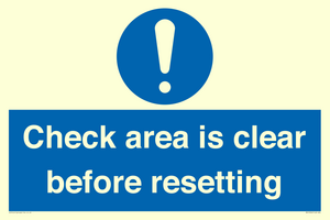 MV12564: Check area is clear before resetting