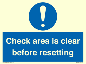 MV12564: Check area is clear before resetting