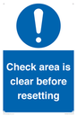 MV12564: Check area is clear before resetting