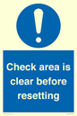 MV12564: Check area is clear before resetting