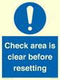 MV12564: Check area is clear before resetting