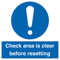 MV12564: Check area is clear before resetting