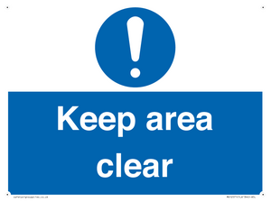 MV12571: Keep area clear