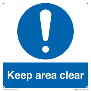 MV12571: Keep area clear