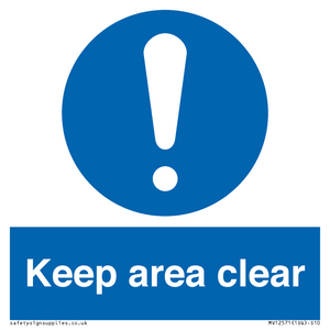MV12571: Keep area clear